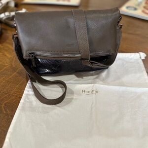 Hammitt VIP Medium Olivine Snake Crossbody Bag